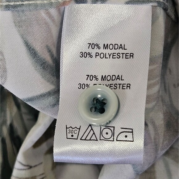 Marti Kat Button Up Short Sleeve Shirt Mens XL Modal Blend Caribbean Cruise Wear - Picture 8 of 12